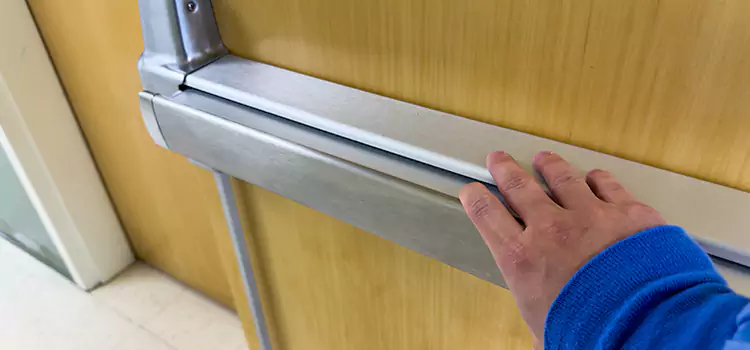 Installing a Push Bar on a Door West Fargo